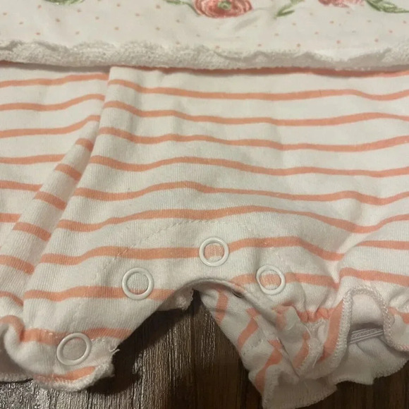 Laura Ashley Baby 3-6 Months Bodysuit Outfit, Stripes, Polka Dots - Picture 3 of 5